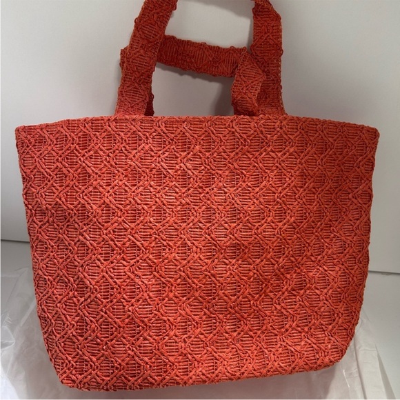 Dior beauty  gift Red Woven small Tote - Picture 7 of 10